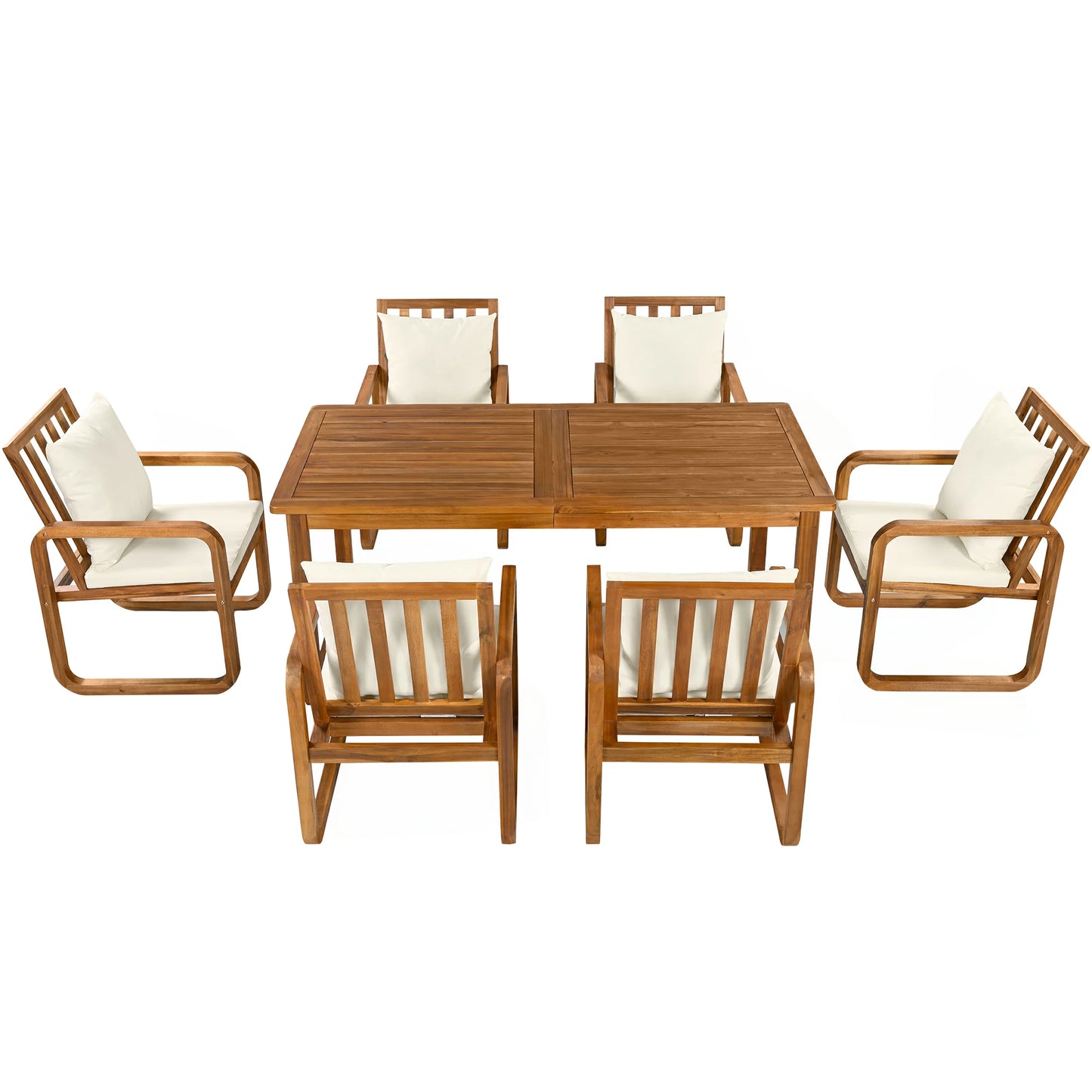 7-piecepatiodiningsetwithacaciawoodtableandsixcushionedchairs_spaciousoutdoorfurnituresetperfectforbackyarddiningandfamilygatherings._93247602-d91a-457a-b172-95518b1de0ba