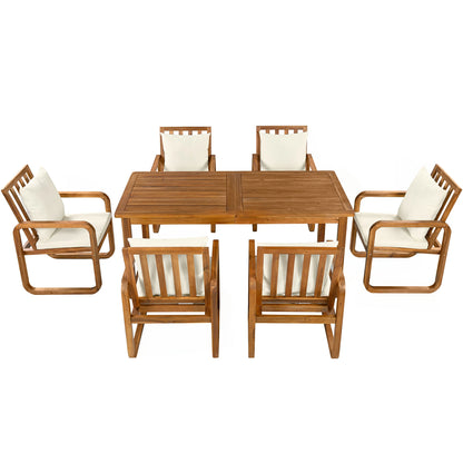 7-piecepatiodiningsetwithacaciawoodtableandsixcushionedchairs_spaciousoutdoorfurnituresetperfectforbackyarddiningandfamilygatherings._93247602-d91a-457a-b172-95518b1de0ba
