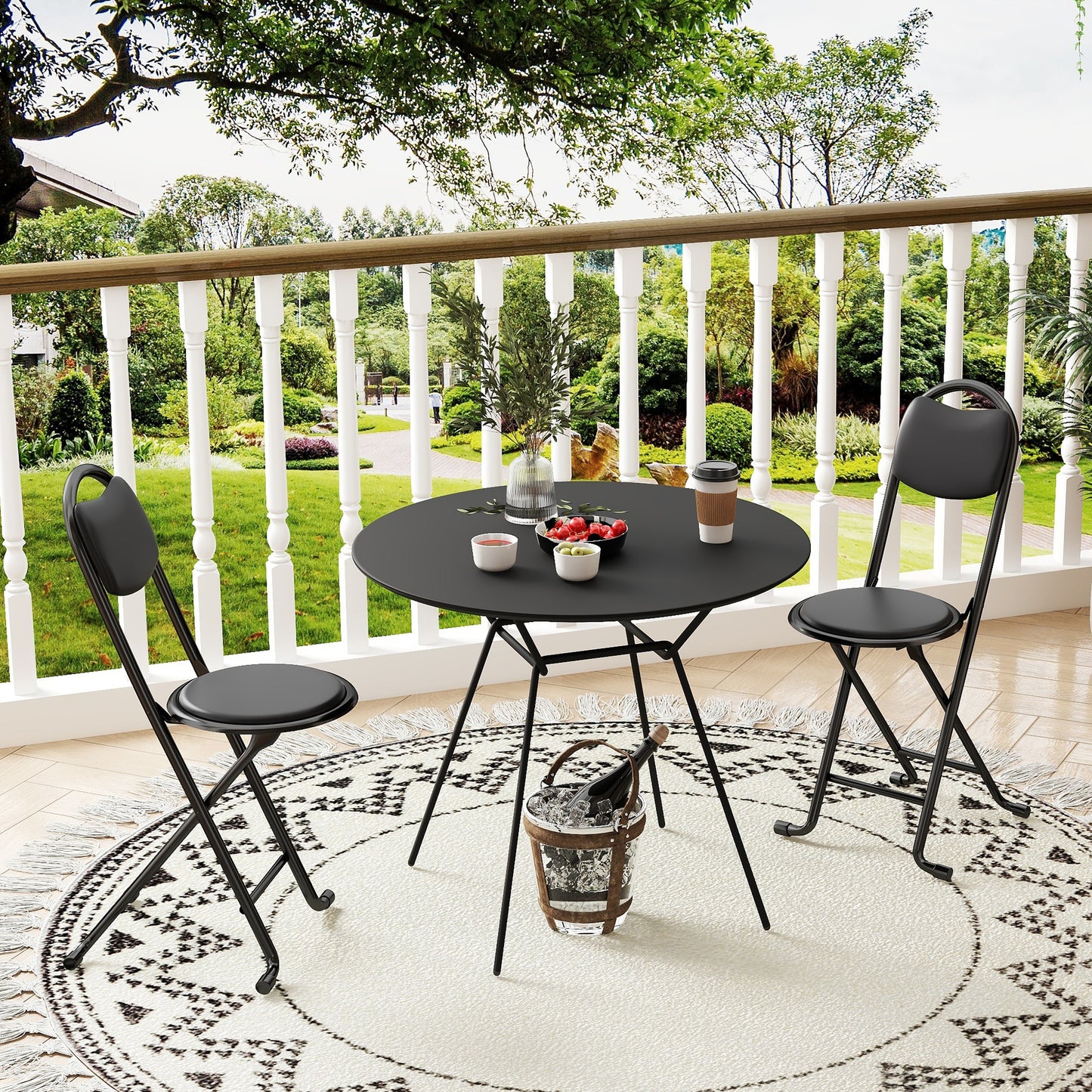 2pcs Folding Stool with Back, Cushioned Padded Folding Stool, Portable Folding Chairs for Outdoor Indoor Kitchen Shop Cafe