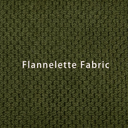 Close-upofgreenflannelettefabricupholsteryforsectionalsleepersofa