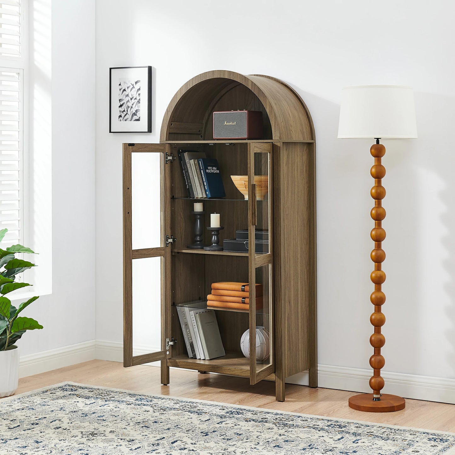 GlassDoorCabinetOpenStorageDisplay