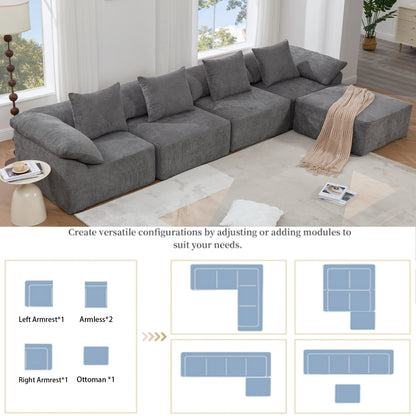 Graymodularsectionalsofashowingcustomizablelayoutoptionswitharmrests_armlessseats_andottoman