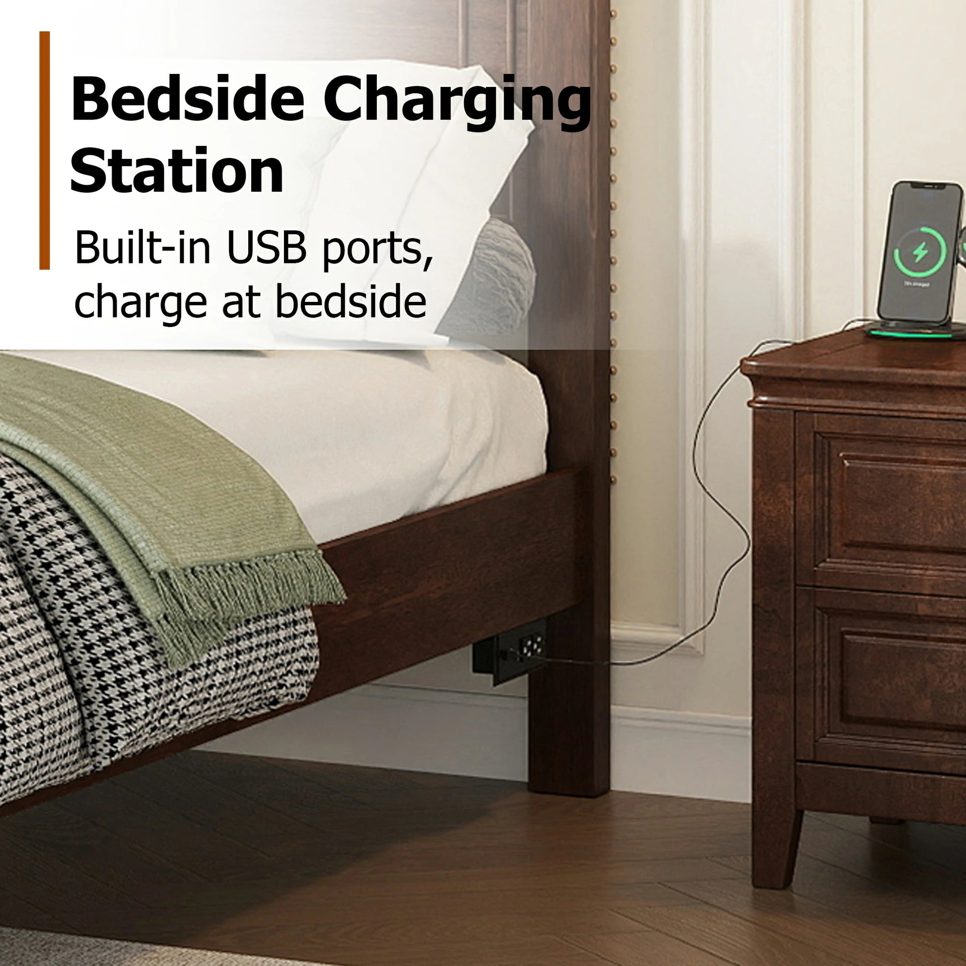 King_Size_Walnut_Solid_Wood_Bed_Frame_Built_In_USB_Charging_Port_Bedside_Charging_Station_Detail