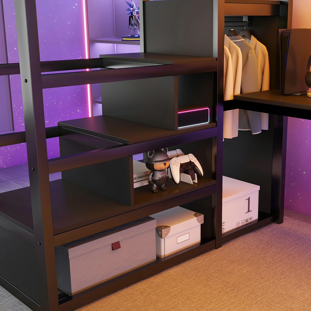 Loftbedstaircasewithbuilt-instorageshelvesandcompartments_combiningsafeaccessandfunctionalstoragedesign.