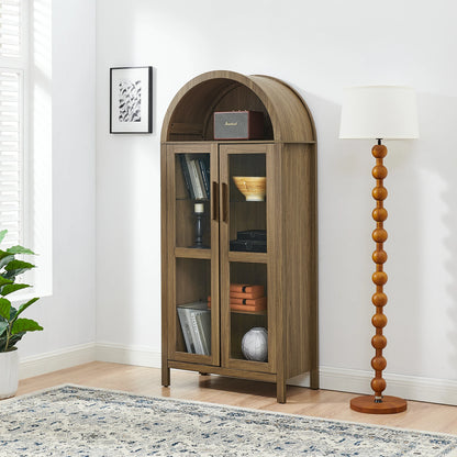 ModernArchedDisplayCabinetforLivingRoom