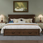 Mirightone ™ Queen Size Bed Frame with 2 Storage Drawers, Strengthened Frame.