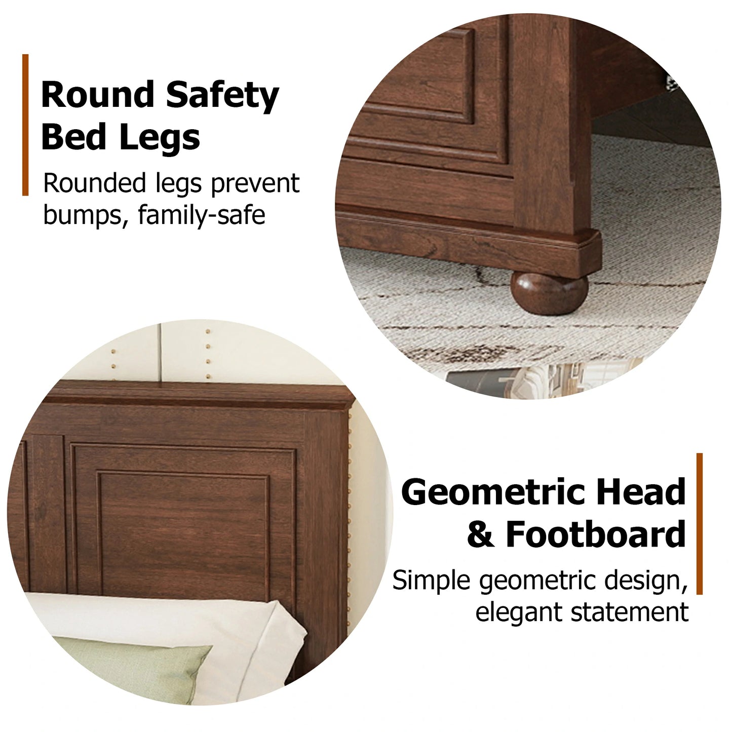 Solid_Wood_King_Bed_Frame_Detail_Round_Safe_Legs_Geometric_Panel_Headboard_Walnut_Bed