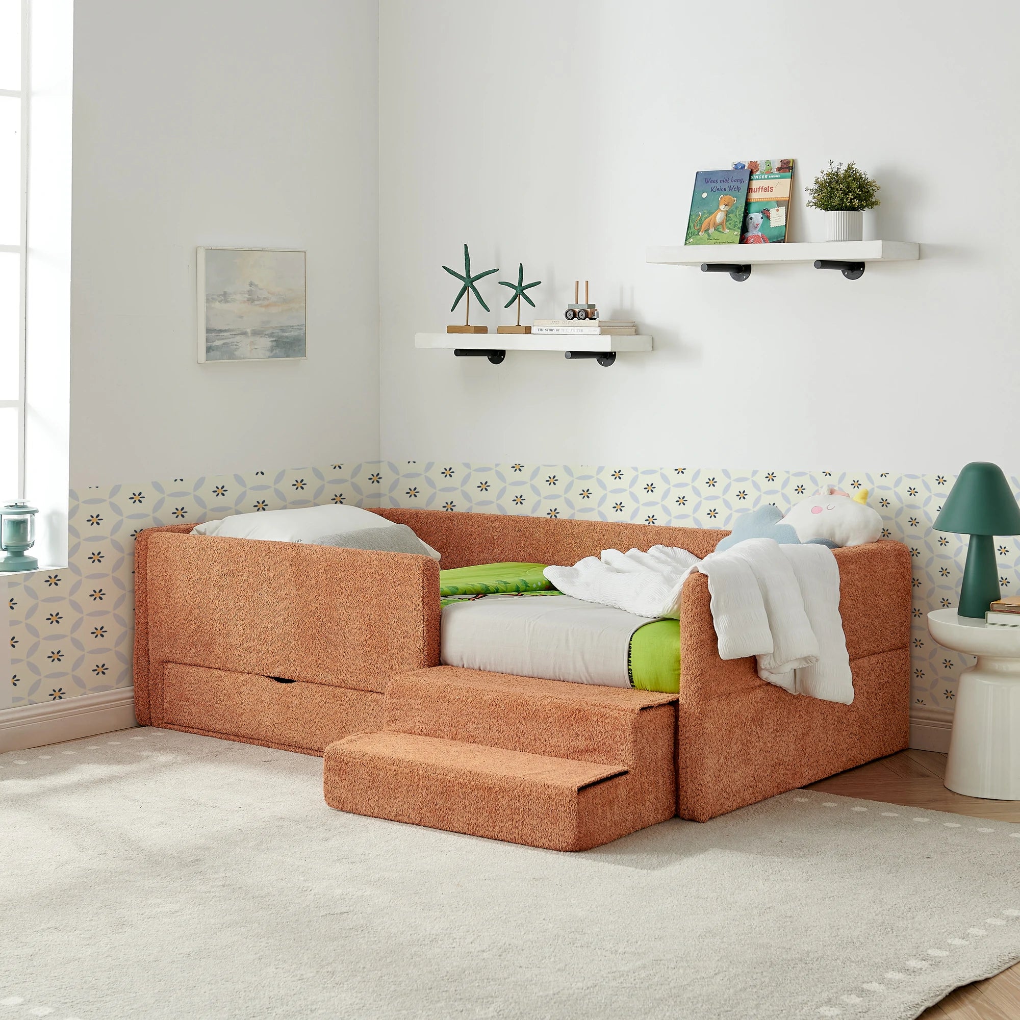 Stylishchildren_sbedcombiningstorage_safetyrails_andstepaccessforapracticalandspace-savingbedroomsolution.