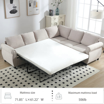 beige-sectional-sleeper-sofa-bed-mattress-size-weight-capacity