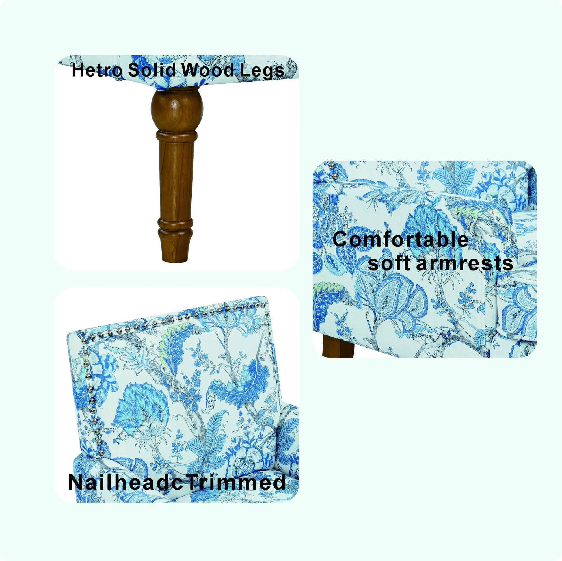 blue-floral-armchair-nailhead-trim-solid-wood-legs-detail