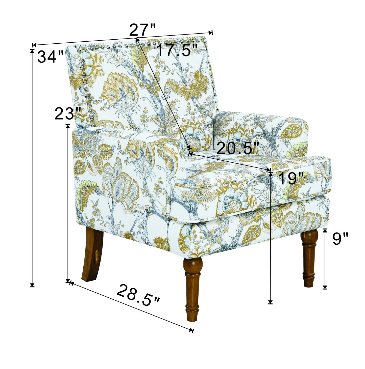 blue-gold-floral-accent-chair-dimensions-28-5x27x34