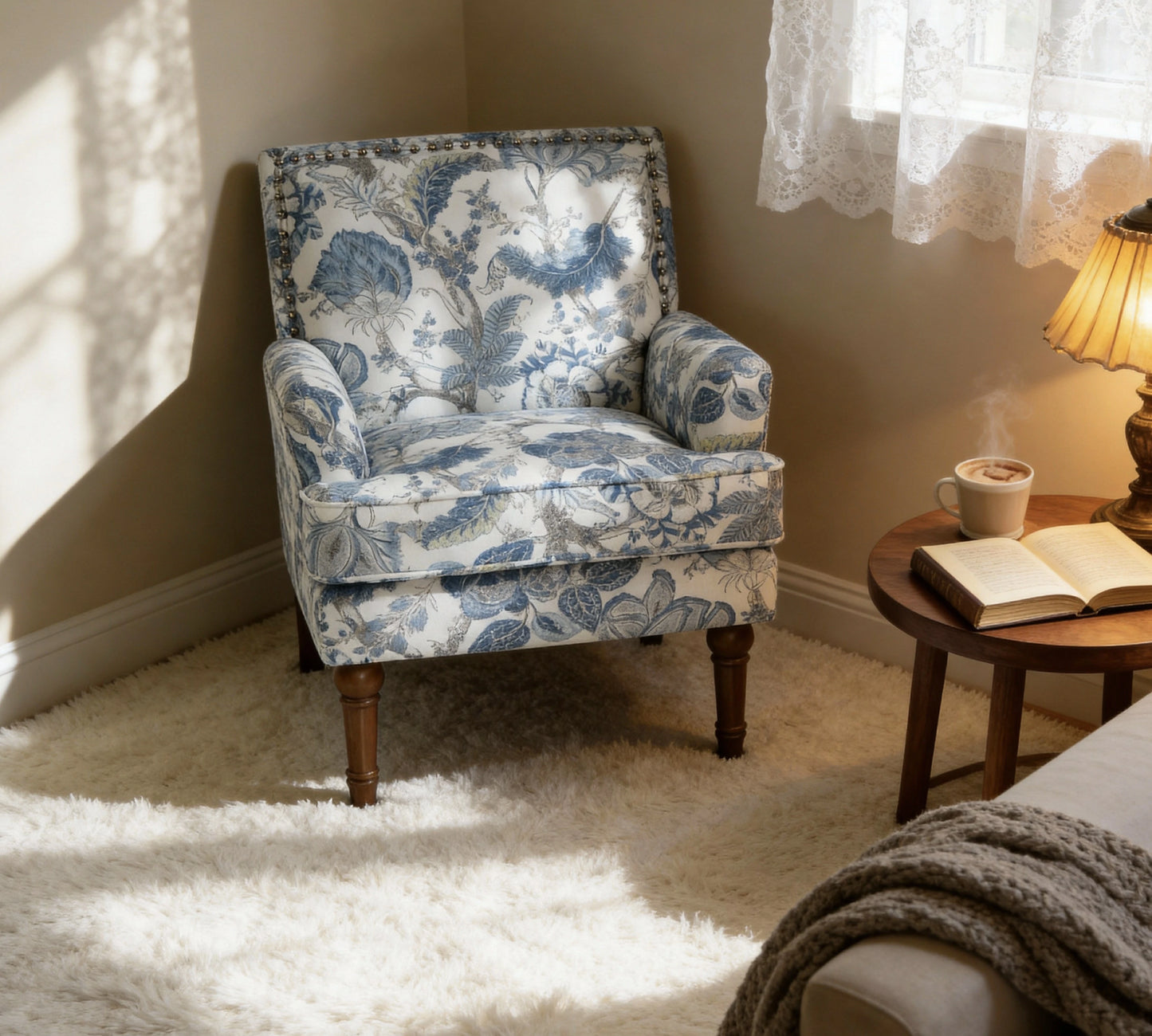 blue-white-floral-armchair-living-room-window-natural-light.