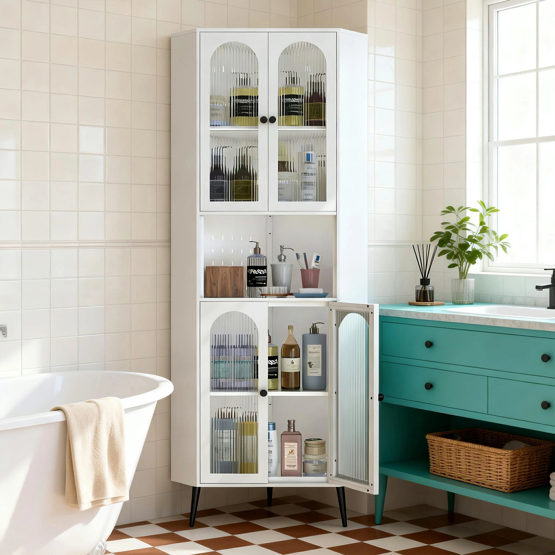 cornercabinetforbathroomstoragetoiletriesorganizertallcabinet