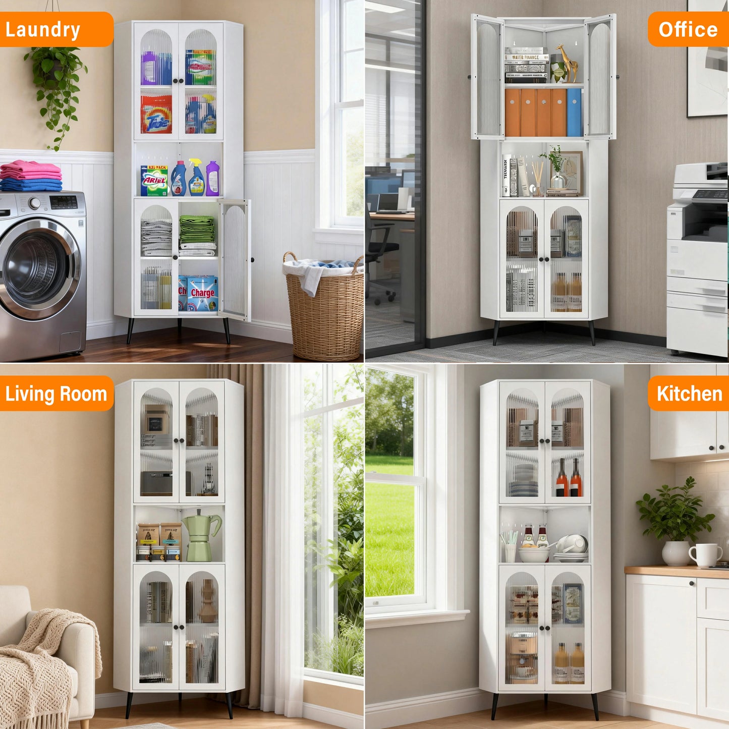 cornerstoragecabinetforlaundryroomofficelivingroomkitchenspacesavingfurniture