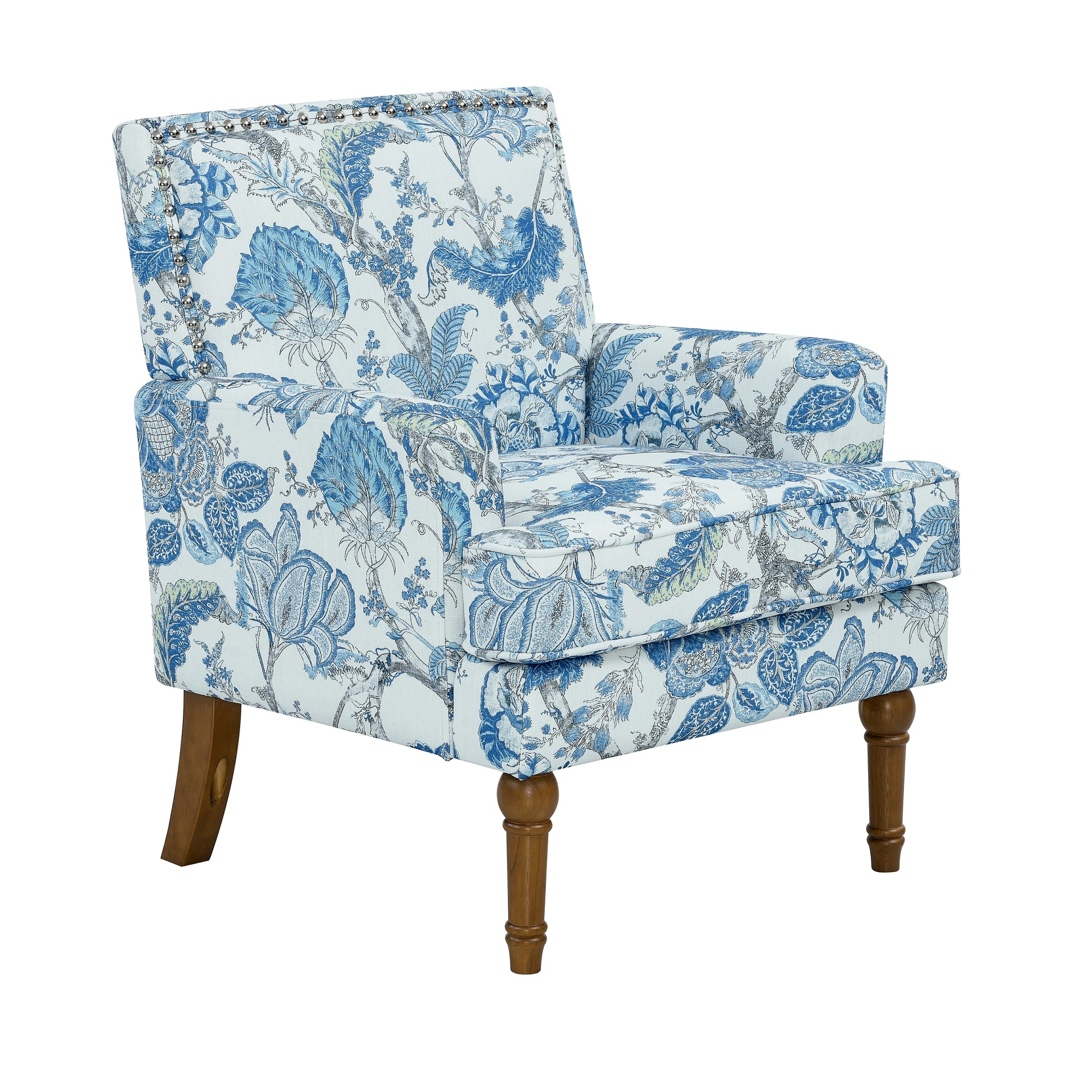 cozy-blue-floral-accent-chair-reading-nook-lamp-book