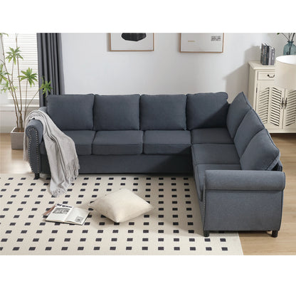 dark-blue-l-shaped-sectional-sofa-front-side-view.