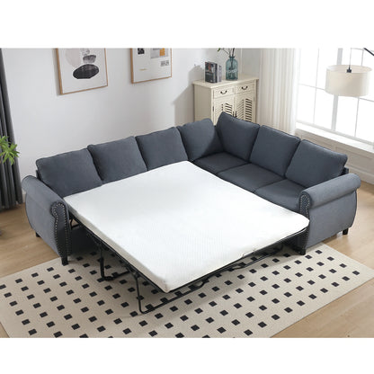dark-blue-sectional-sleeper-sofa-bed-size-weight-capacity