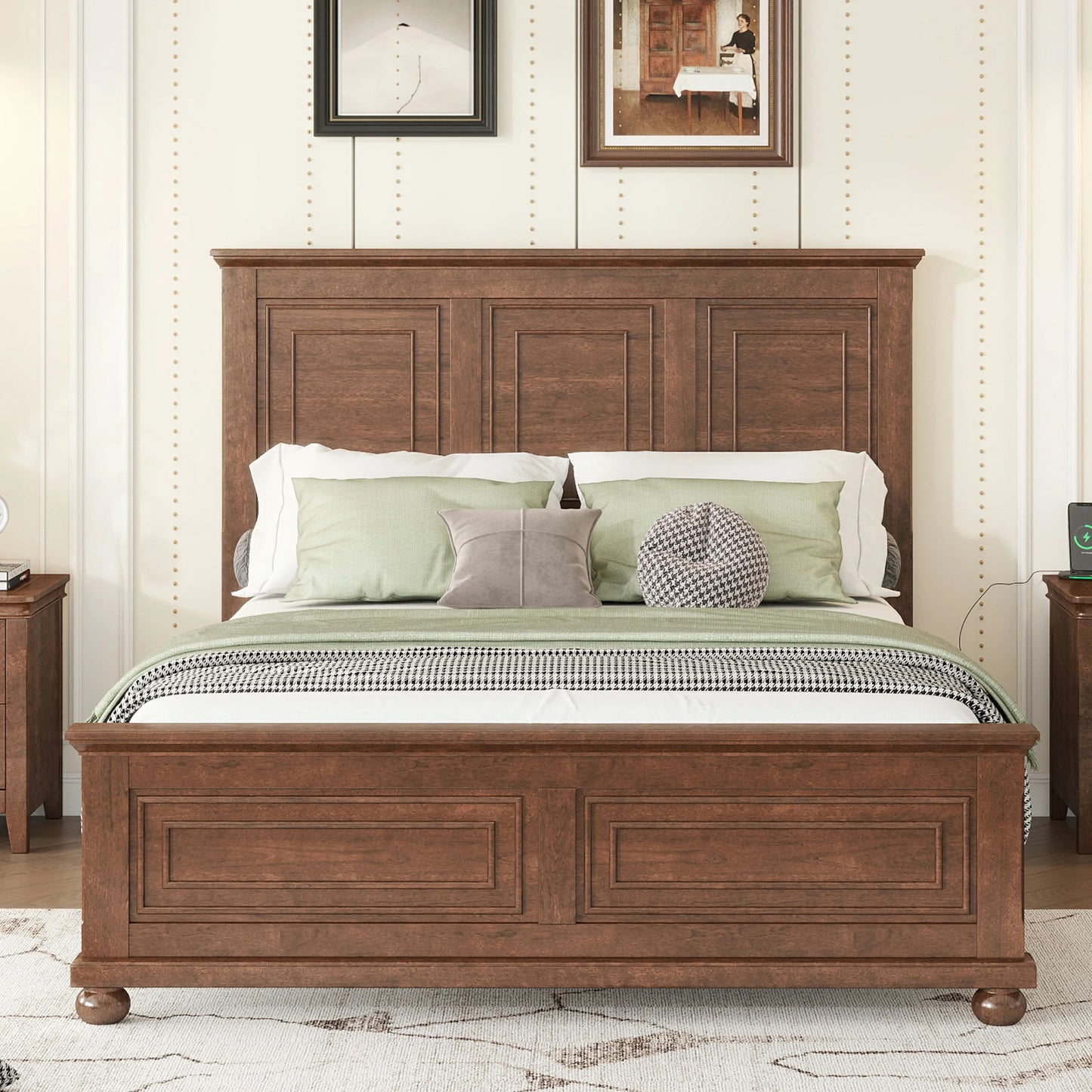 dark-walnut-solid-wood-queen-bed-farmhouse-bedroom-decor-styled-setup