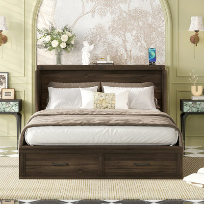 darkwoodmurphybedopeninbedroomspacesavingstoragebed