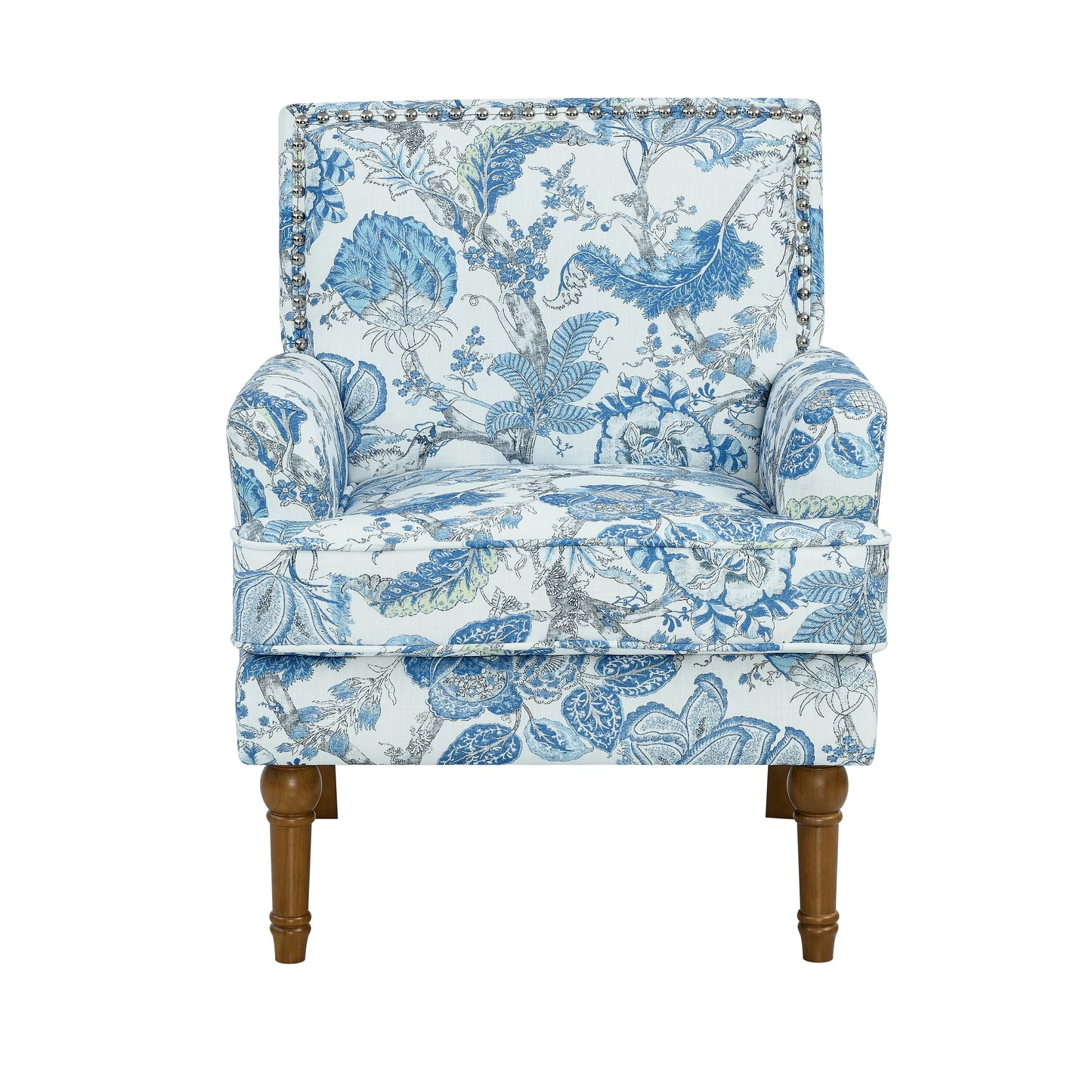 elegant-blue-white-floral-accent-chair-front-view.