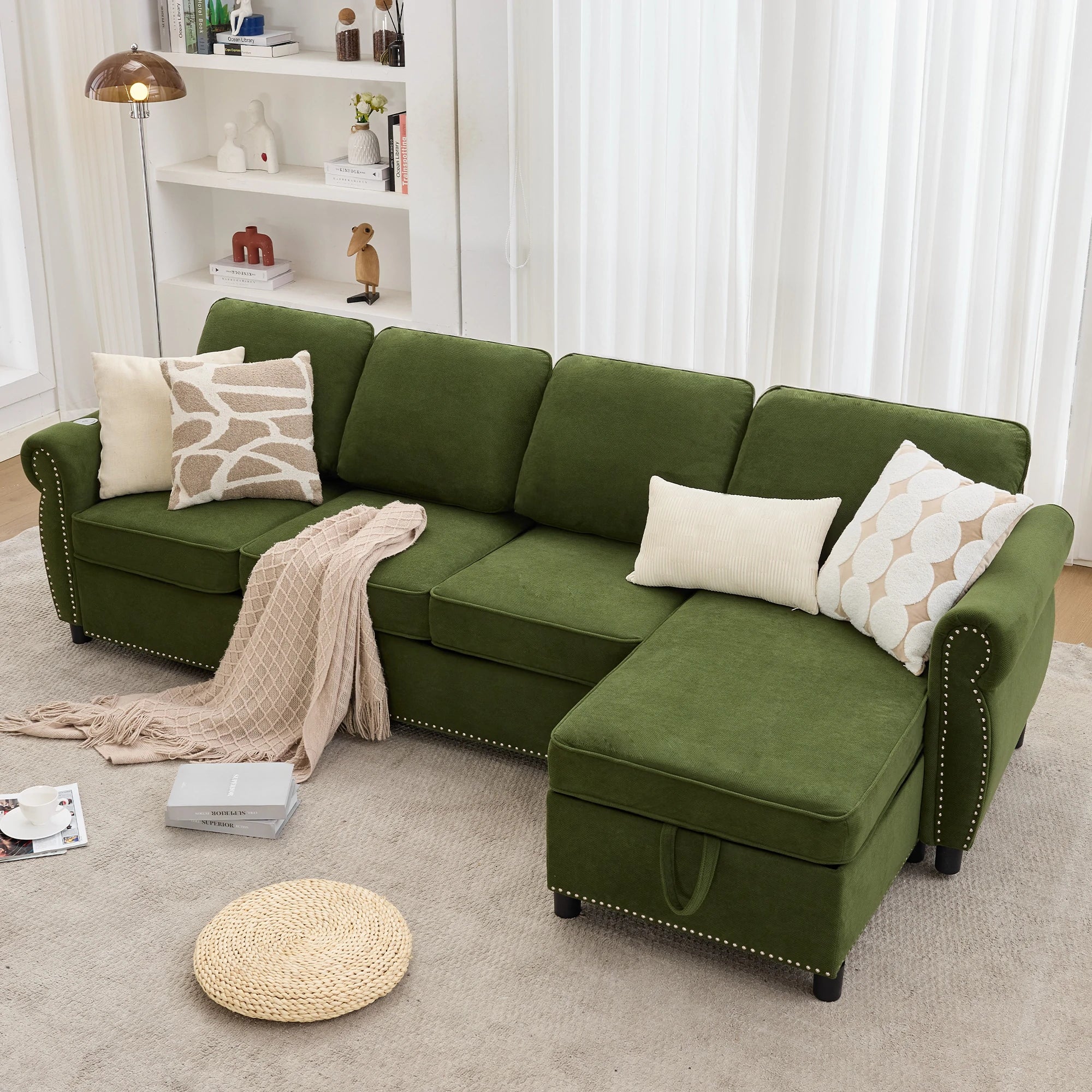 green-sectional-sofa-chaise-lounge-modern-living-room