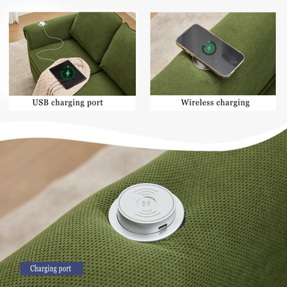 green-sectional-sofa-usb-wireless-charging-port-detail