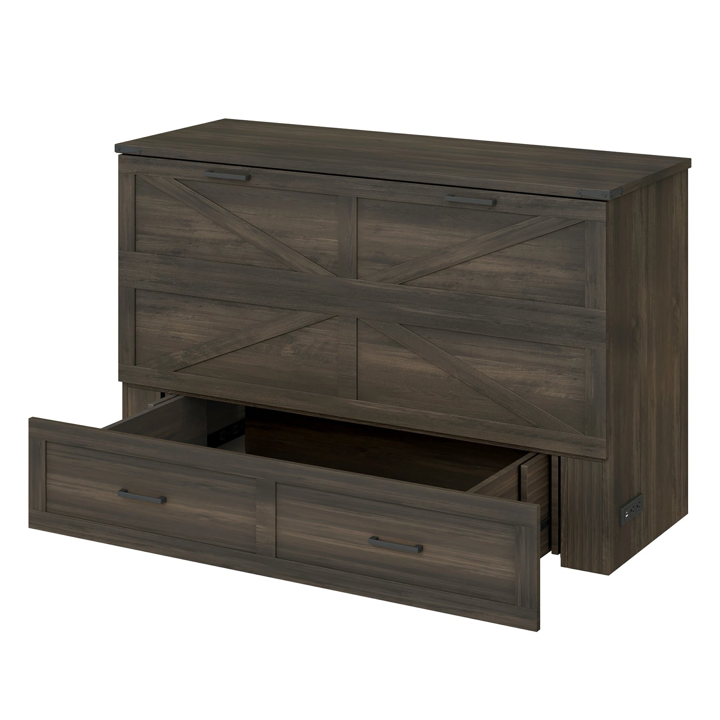 hiddenmurphybedframedarkwoodcabinetbedfoldoutdesign