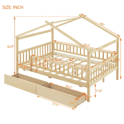 kids-house-bed-with-storage-drawers-stylish-bedroom
