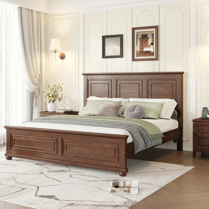 mirightone-king-wood-platform-bed-frame-walnut-front-view