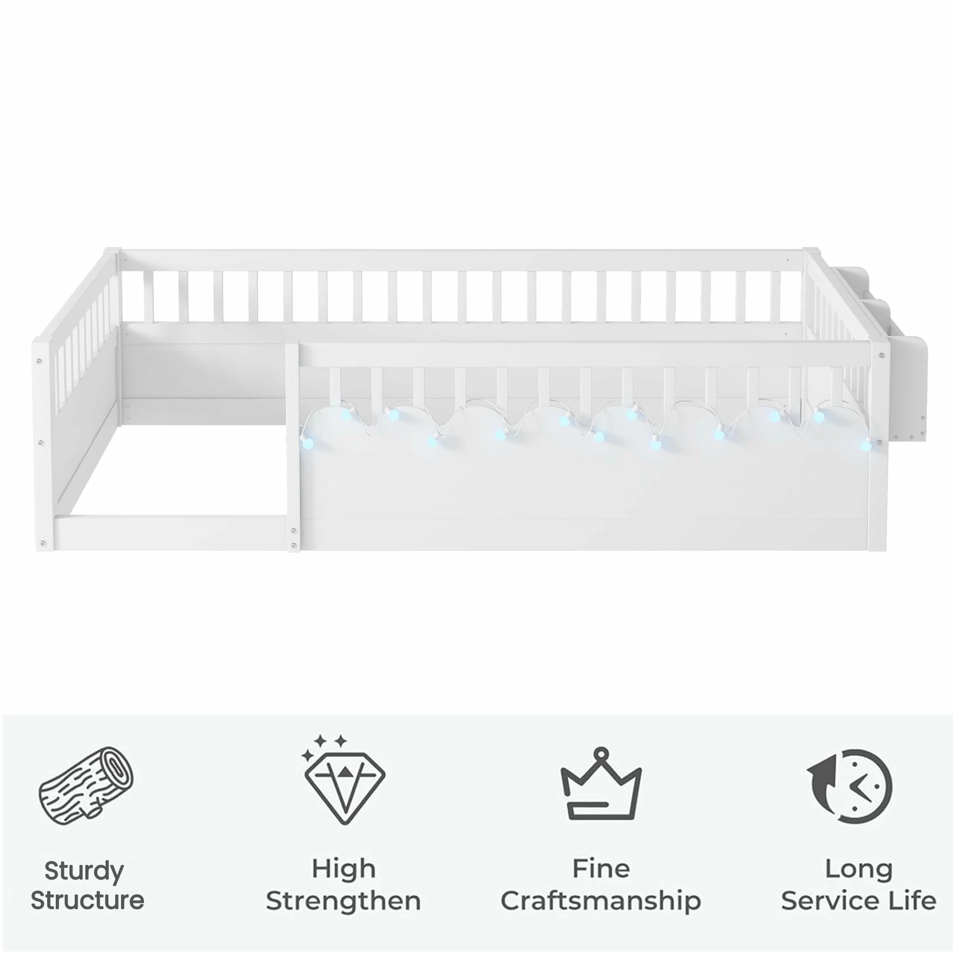 montessori-floor-bed-storage-bookshelf-side-rail