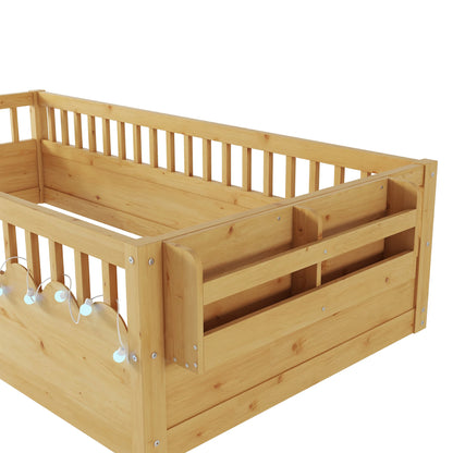 natural-wood-montessori-twin-floor-bed-with-high-rails-led-lights