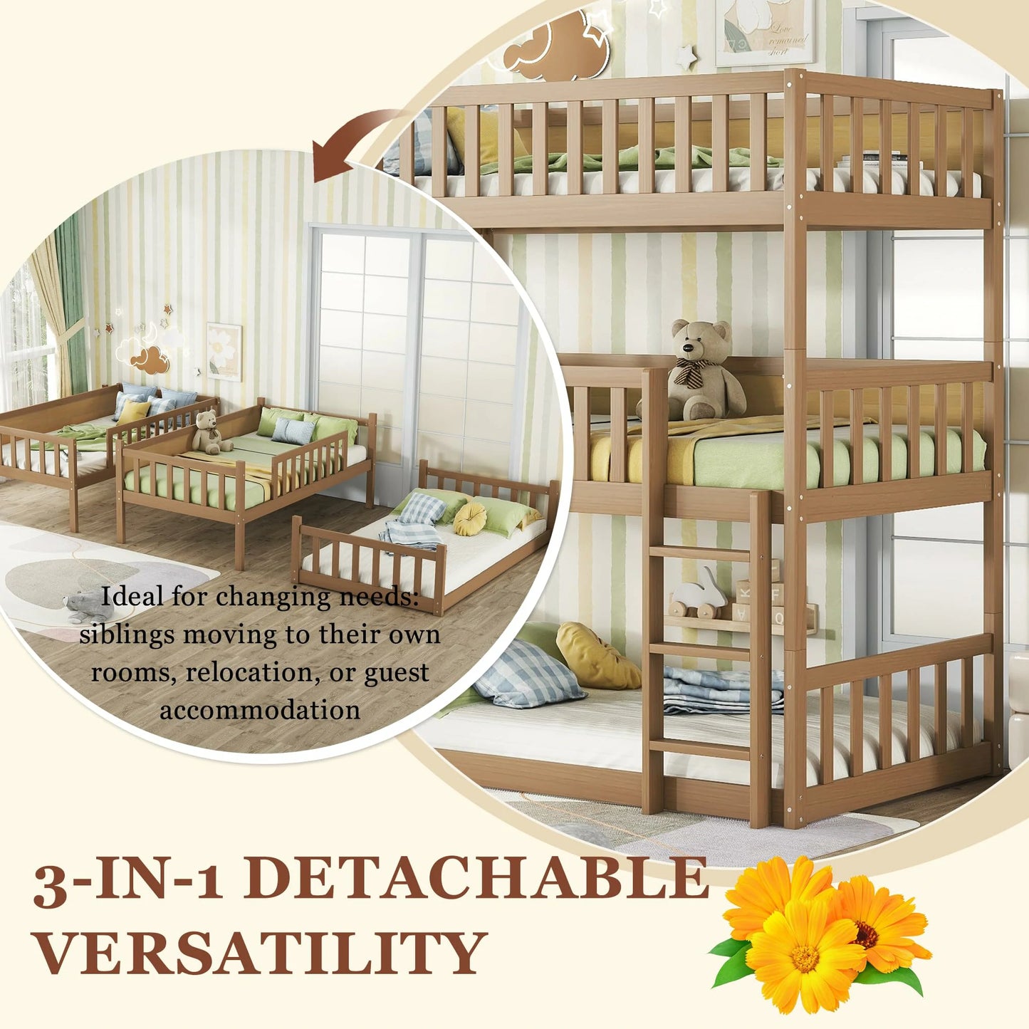 natural-wood-triple-bunk-bed-3-in-1-detachable-design.