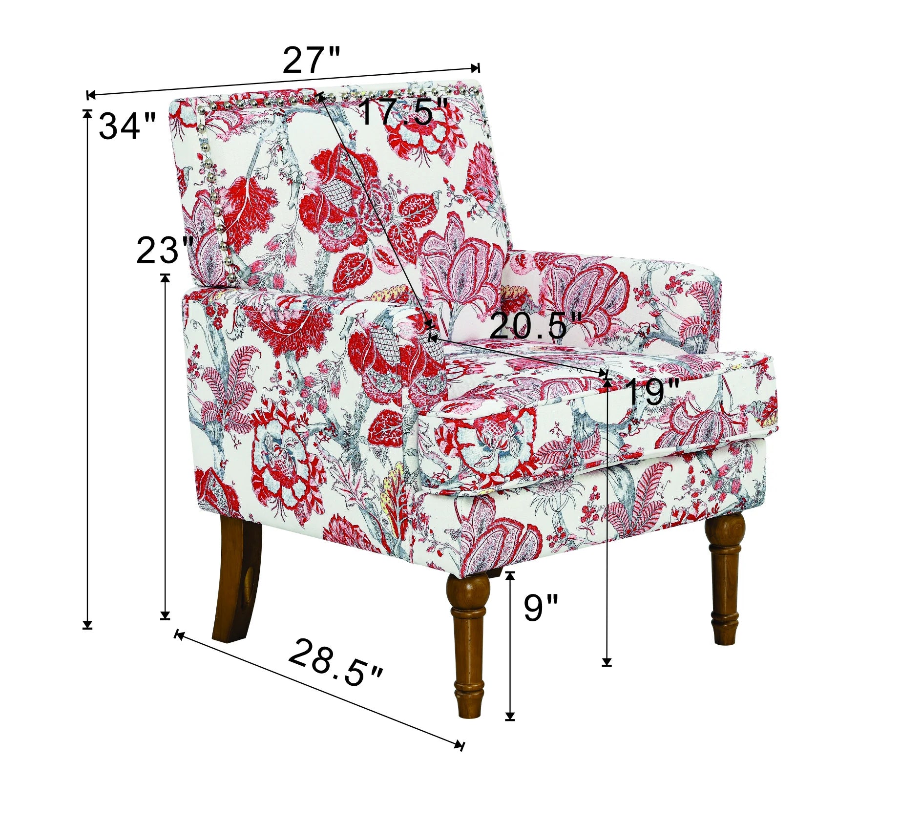 red-floral-accent-chair-dimensions-28-5x27x34