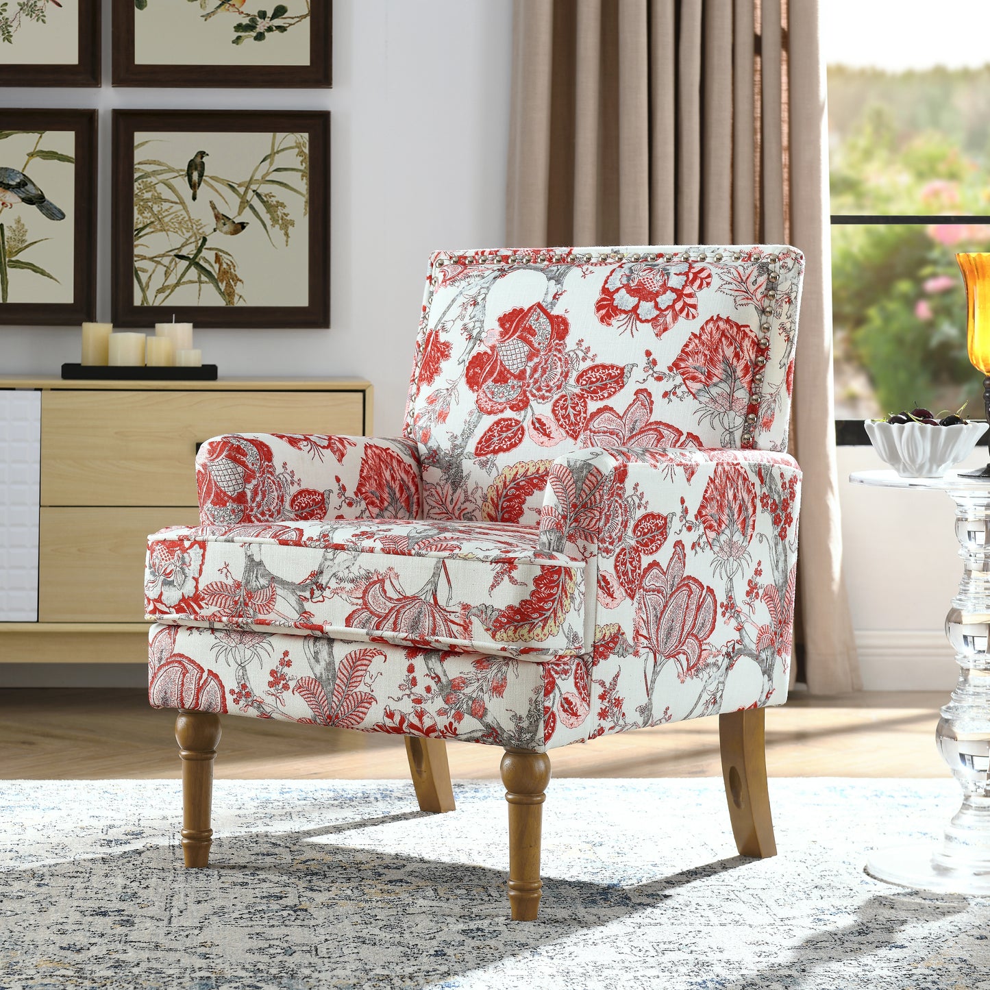 red-floral-accent-chair-living-room-natural-light