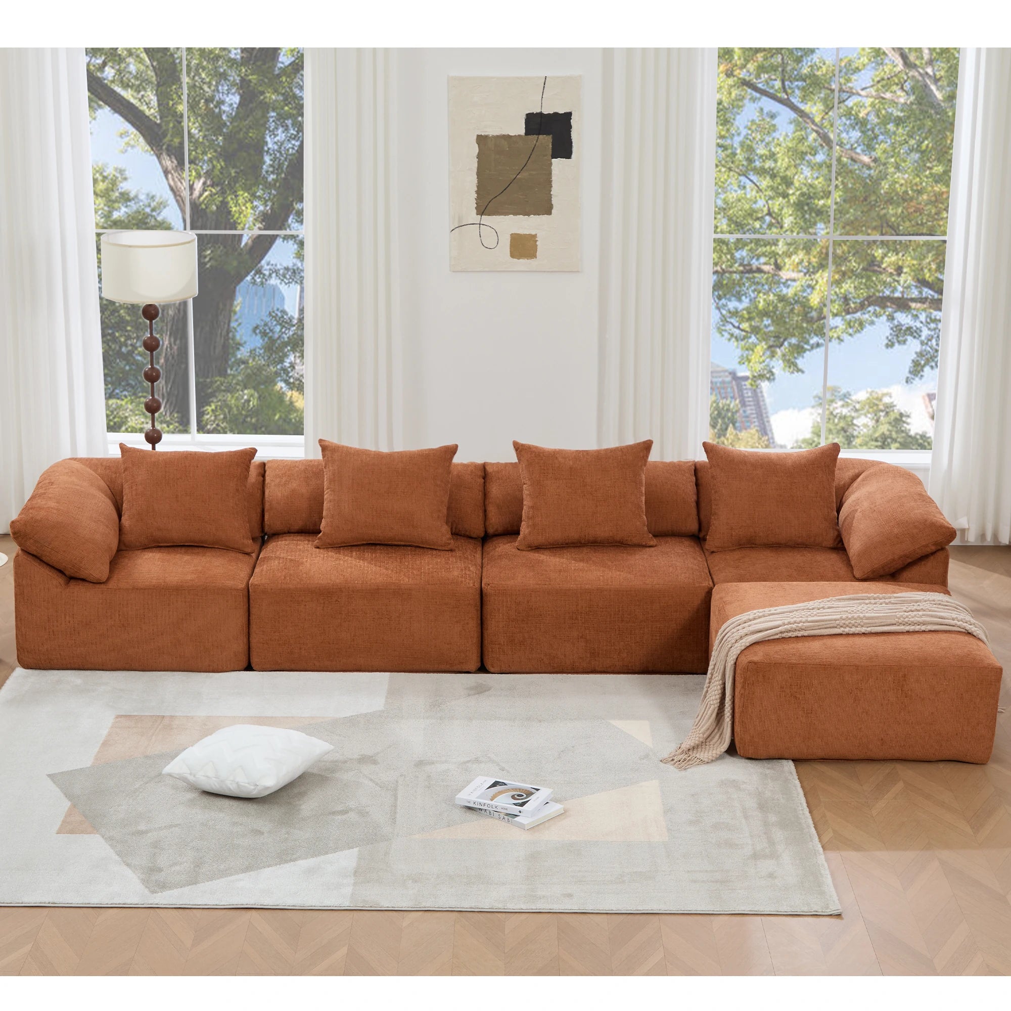 rust-modular-sectional-sofa-straight-layout-living-room