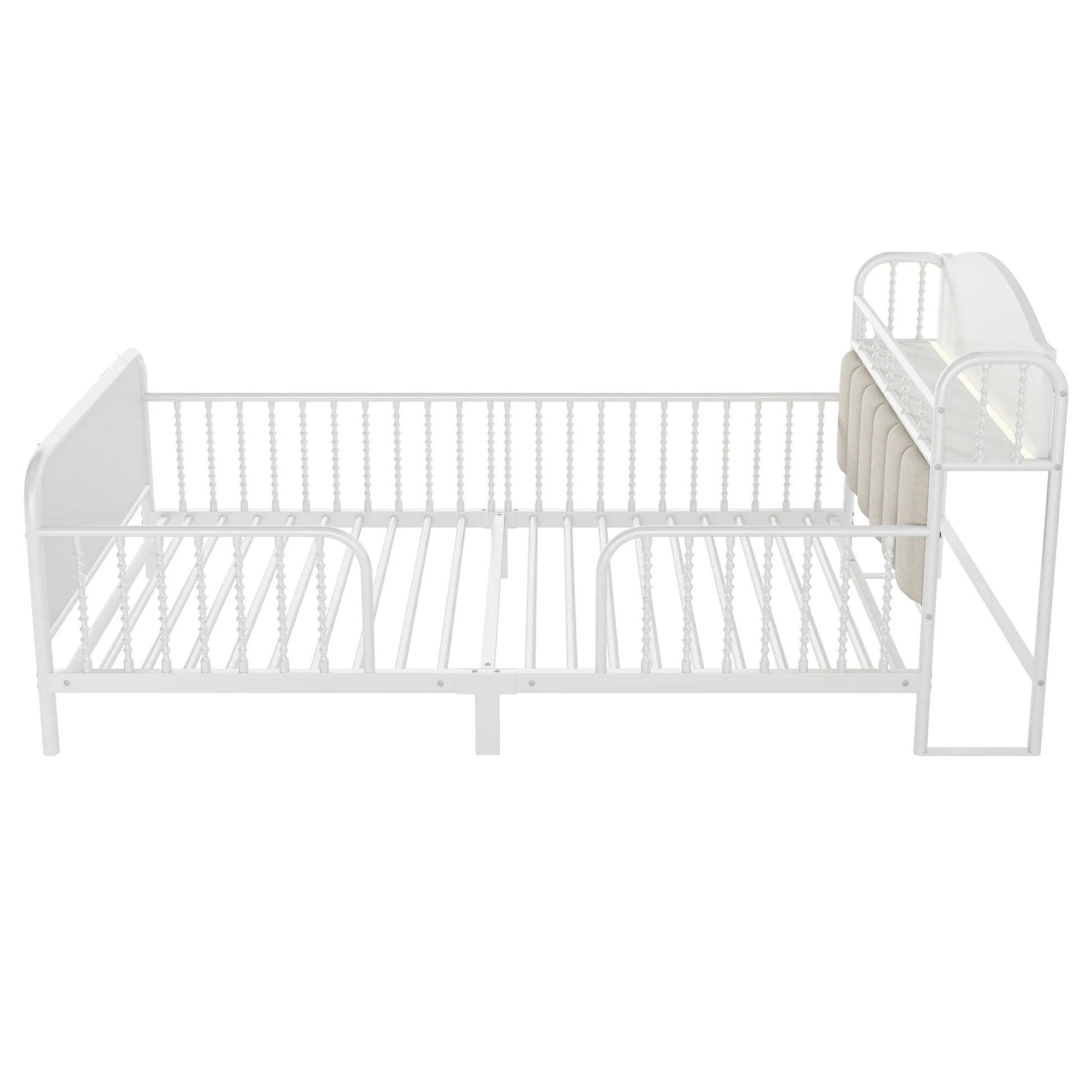 twin-kids-bed-frame-metal-guardrails-structure