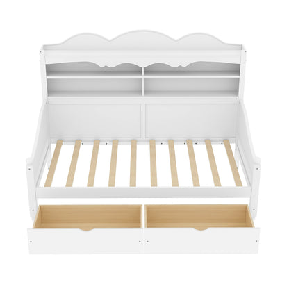 white-twin-daybed-with-bookcase-headboard-and-2-storage-drawers