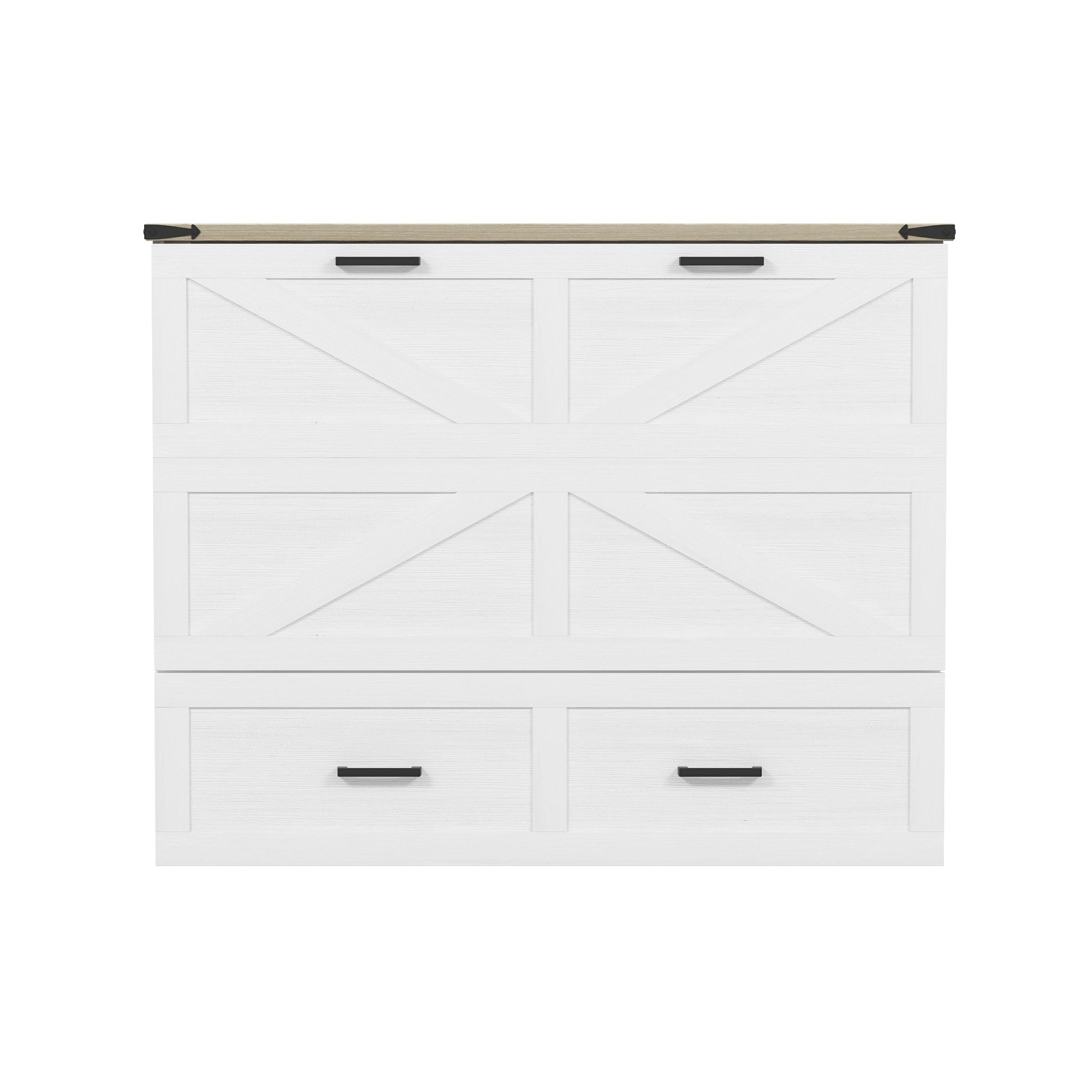 whitefarmhousecabinetbedclosedfrontviewmodernwoodstoragebedcabinet